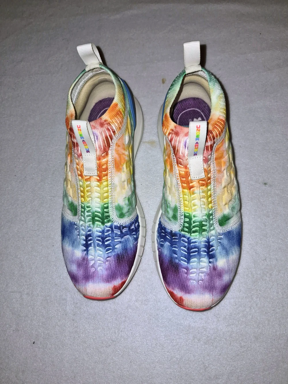 Under Armour HOVR Phantom Slip Sneakers Size 9 Rainbow Tie Dye